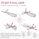 image 7 of HOMCOM 6 Foot Artificial Pencil Christmas Tree with Snow Flocked Tips, White