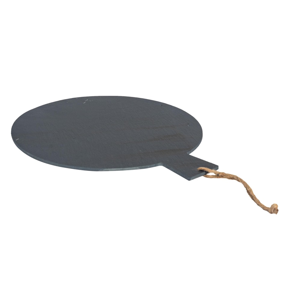 image 1 of Argon Tableware Round Slate Serving Paddle - 34cm | Grey | Grey
