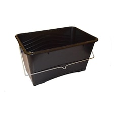 Black Plastic Paint Scuttle 9L - One Colour - One Size