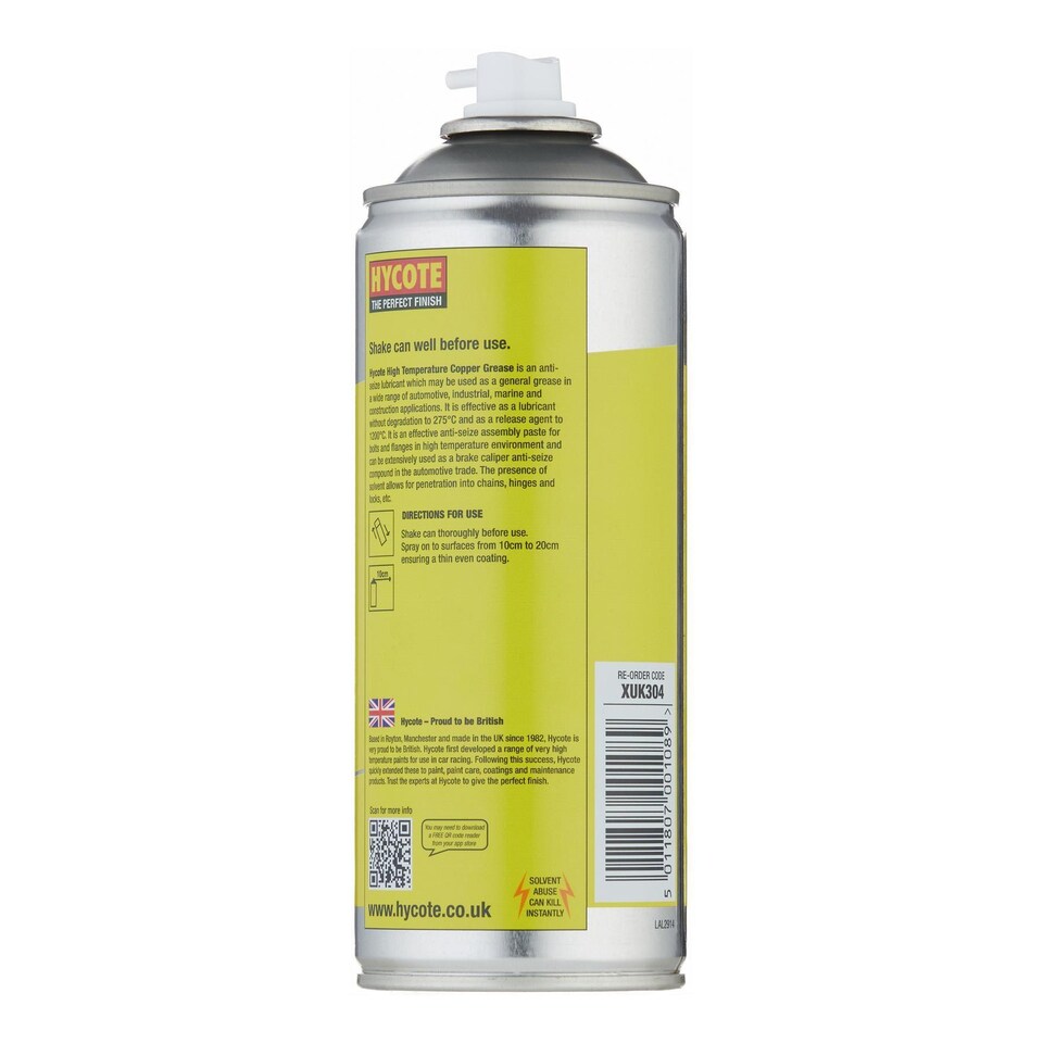 image 1 of Hycote Workshop Copper Grease High Temperature Lubricant - 1.6 Litres 400ml x4