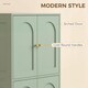 image 3 of HOMCOM 110cm Kitchen Cupboard with 4 Arched Doors and 2 Adjustable Shelves