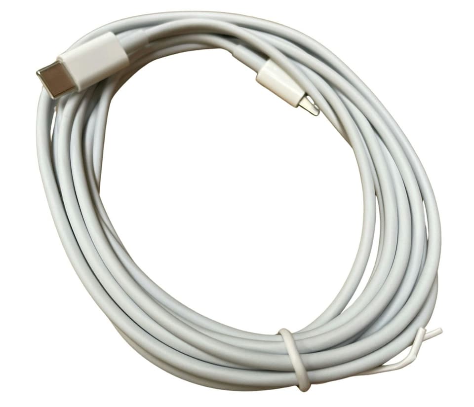 image 1 of 3m USB-C to Lightning Charging Cable | White