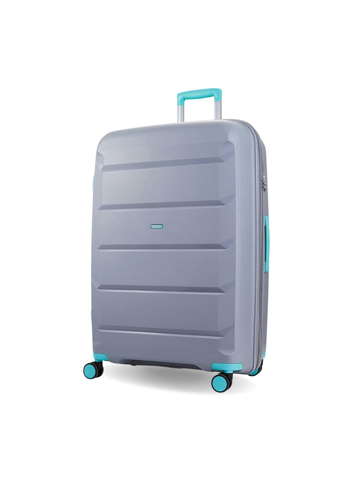 image 1 of Rock Tulum Large Suitcase Grey/Aqua | Grey | Large