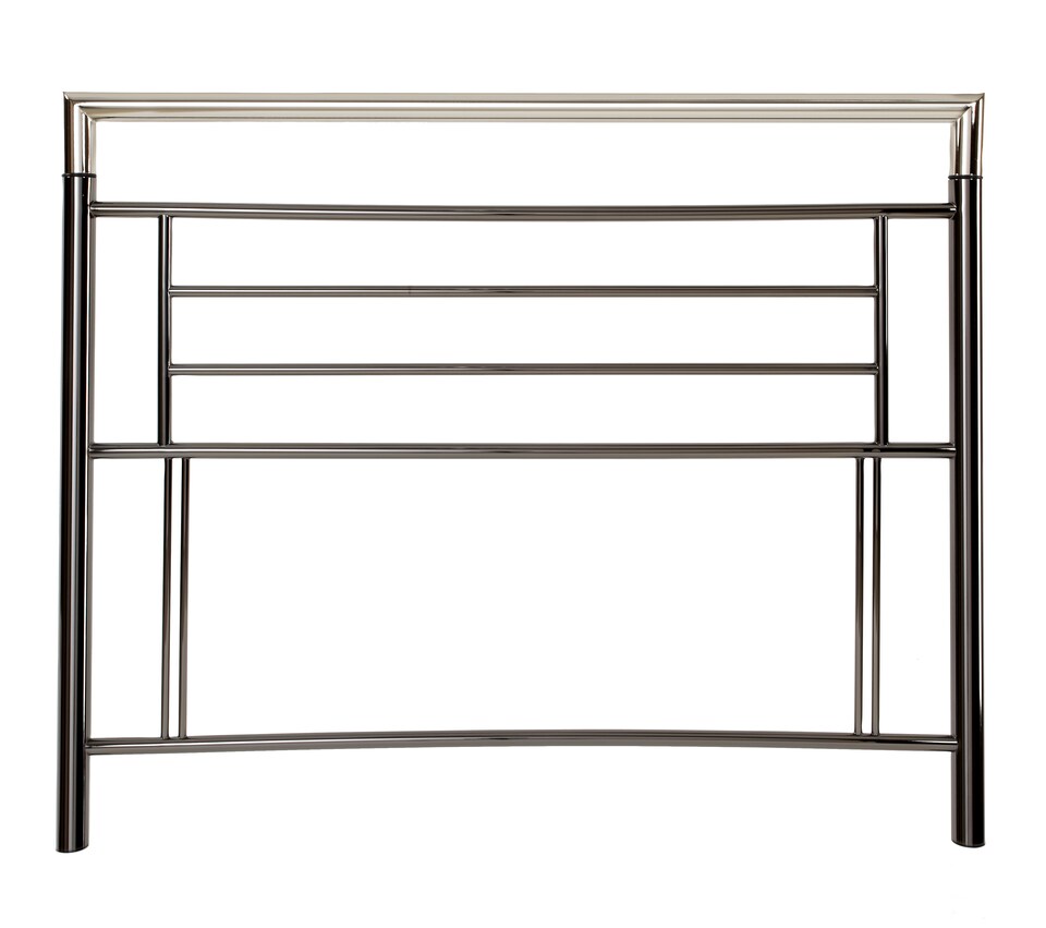 image 1 of 5ft King Size Chrome and Black Nickel,Metal Bed Headboard,Headend | Black | Black Nickel | 5ft King Size