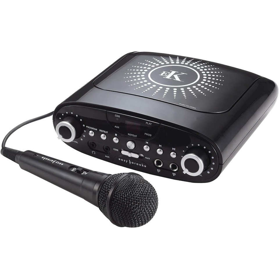 image 1 of Professional Karaoke Machine with Microphone | Bluetooth CDG Karaoke System for TV