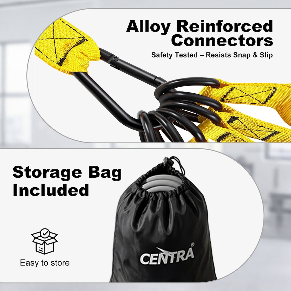 image 1 of Centra Resistance Bands 12PC Heavy Exercise Bands Strength Training Home Gym