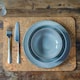 image 3 of Cooks Professional Nordic Stoneware Dinner Set | 16-Piece | Reactive Glaze | Grey