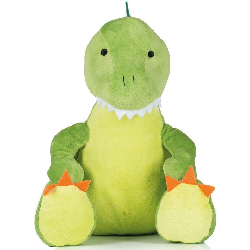 Mumbles Childrens/Kids Zippie Plush Dinosaur Toy - Green - Large (42cm)