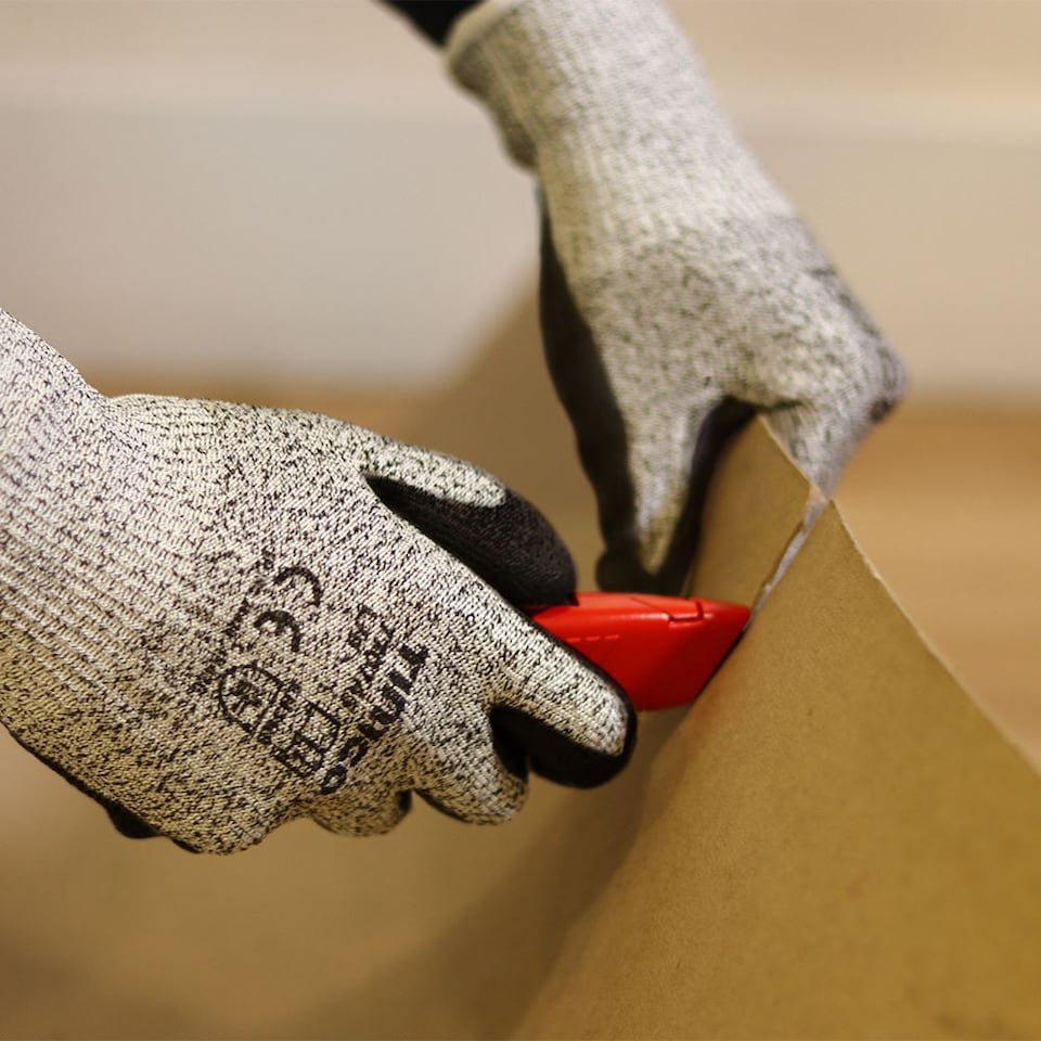 image 1 of Timco - High Cut Gloves - PU Coated HPPE Fibre with Glass Fibre (Size Large - 1 Each)