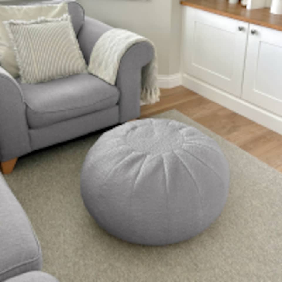 image 1 of rucomfy Indoor Snug Pouffe - Comfortable Bean Bag Footstool