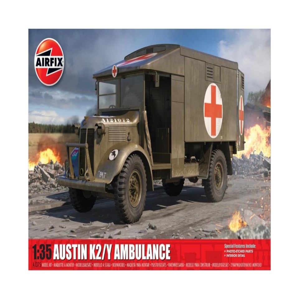 image 1 of Airfix British Austin K2/Y Ambulance (1:35 Scale)