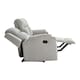 image 5 of Orka 3 Seater Manual Recliner Chenille Fabric Sofa Grey