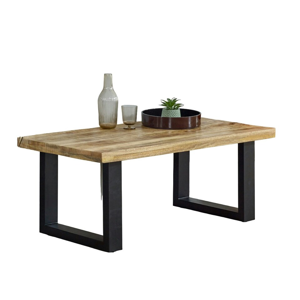 image 1 of Valor Mango Wooden and Metal Coffee Table Brown