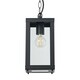 image 4 of EGLO Alamonte 1 Single Black Steel & Glass Caged Exterior Pendant