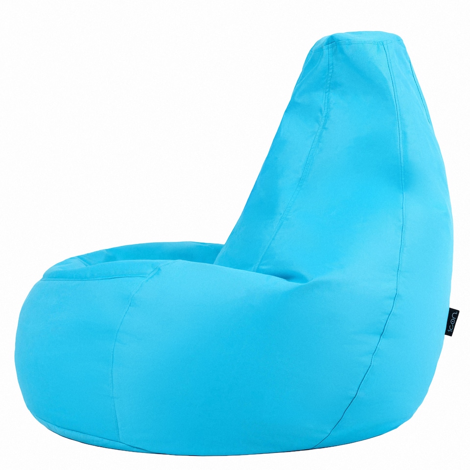 image 1 of Icon Dalton High Back Adult Gaming Indoor Outdoor Bean Bag Chair, Aqua