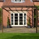 image 2 of Wall Mounted Box Pergola - L480 x W480 x H270 cm - Rustic Brown