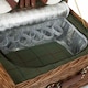 image 4 of 6 Person Green Tweed Classic Picnic Basket