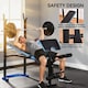 image 6 of HOMCOM Adjustable Weight Bench with Leg Developer Barbell Rack for Home Gym