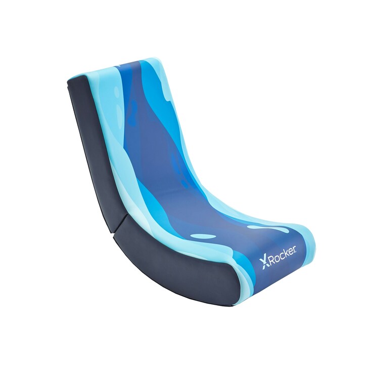 X Rocker Video Rocker Floor Gaming Chair - Lava Blue