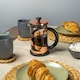 image 4 of Café Olé Classico Cafetière, Copper, 600ml / 5 Espresso Cups, French Press Coffee Maker