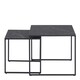 image 2 of Infinity Nest of Tables in Black Matt Set of 2