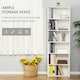 image 4 of HOMCOM 2 Door 4 Shelves Bookcase Wooden Storage Cabinet White