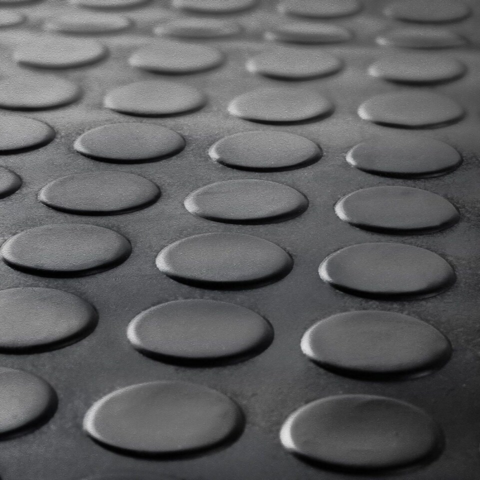 image 1 of Rubber Flooring Matting - 2m x 4m x 3mm - Coin - Workshop Garage Shed Van Non-Slip