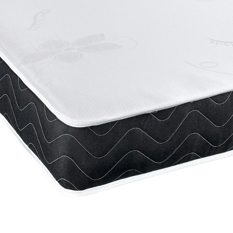 image 1 of Mars Black Border Hybrid Mattress - 17cm Deep, Medium-Soft Feel Black | Small Double