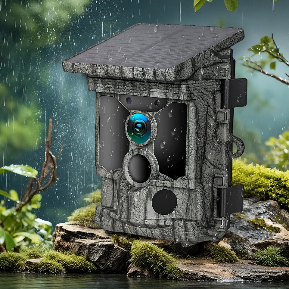 image 1 of Centra Solar Trail Camera 4K 112MP Hunting Game Cam Wildlife Night Vision Wifi