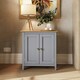 image 3 of Taberno Oak 2 Door Compact Sideboard Dove Grey Grey