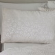 image 2 of Catherine Lansfield Corded Leaves Duvet Cover Set Champagne Gold | Gold | Champagne Gold | King
