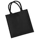image 3 of Westford Mill Jute Mini Tote Shopping Bag (14 Litres) - Black - One Size