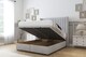 image 2 of Sloomy Marlborough Silver Naples Ottoman Bed With Mattress With 54" Wingback Headboard 4' Small Double