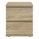 image 2 of Nova Bedside 2 Drawer in Oak