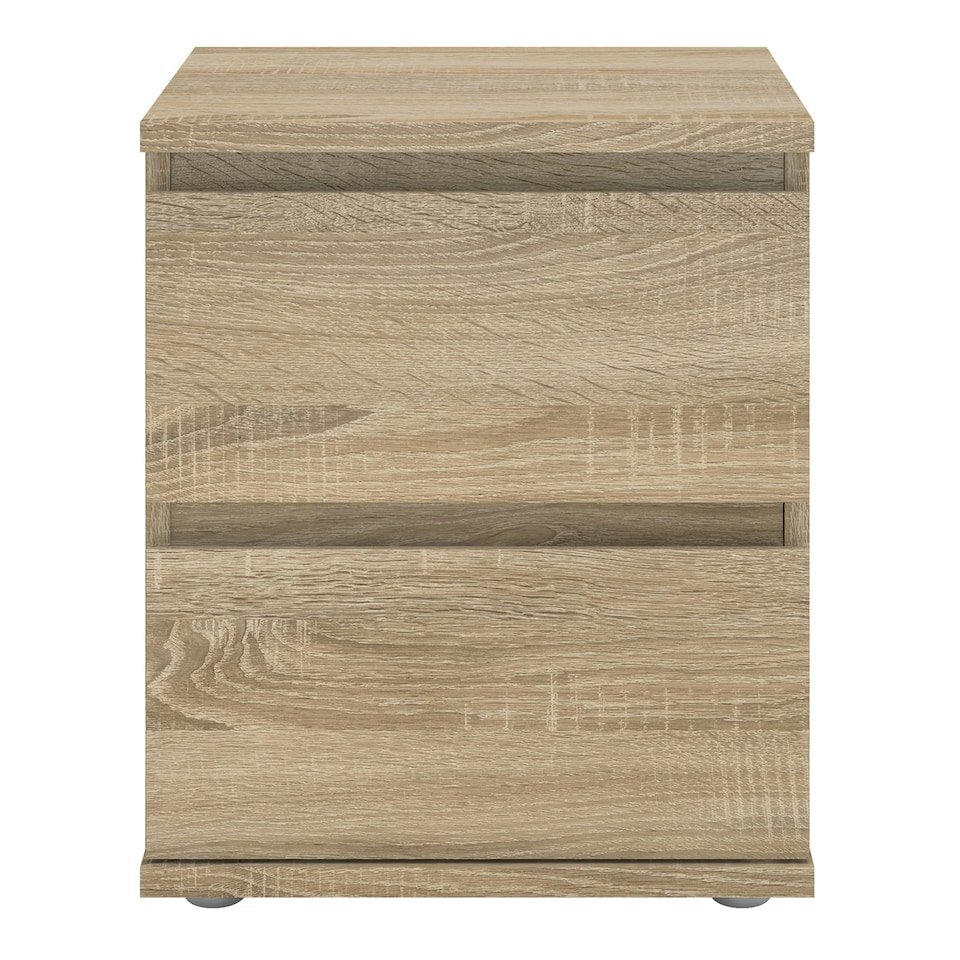 image 1 of Nova Bedside 2 Drawer in Oak