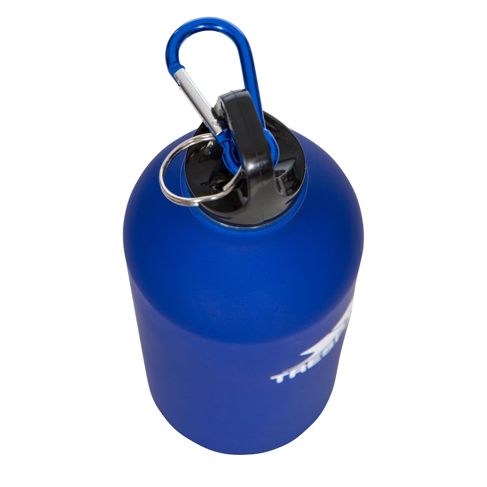 image 1 of Trespass Swig Sports Bottle With Carabiner (0.5 Litres) | Blue | Matt Blue | 1