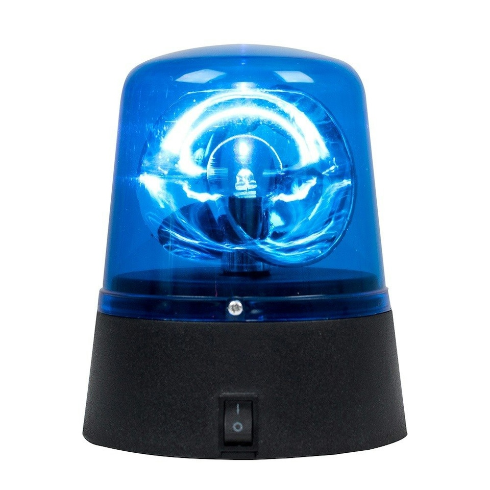 image 1 of ValueLights Eastwood Police Light Decoration Clear Blue Illuminated Decoration & Integrated Bulb | Blue
