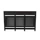 image 6 of Black Radiator Cover With Draw and Contrast Top Small