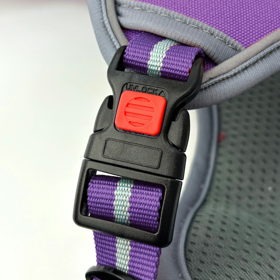 image 1 of HugglePets Activity & Travel Dog Harness | Purple | M