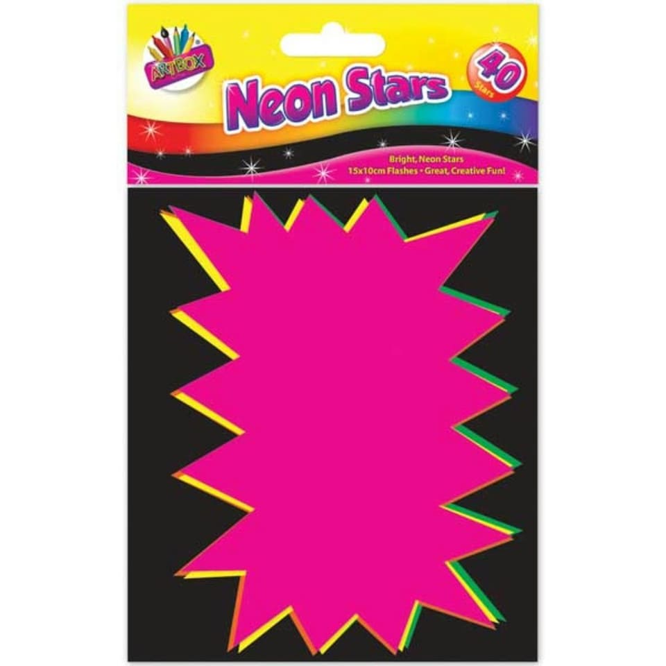 image 1 of Pack of 40 Fluorescent Flashes 15 x 10 cm