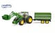 image 1 of Bruder John Deere 7R 350 frontloader and tandemaxle tipping trailer Construction Loader Model