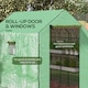 image 6 of Outsunny Walk-in Outdoor Green House with Door and Mesh Windows, Green