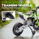image 4 of AIYAPLAY 12V Kids Electric Motorcycle w/ Twist Grip Throttle, Music, Blue