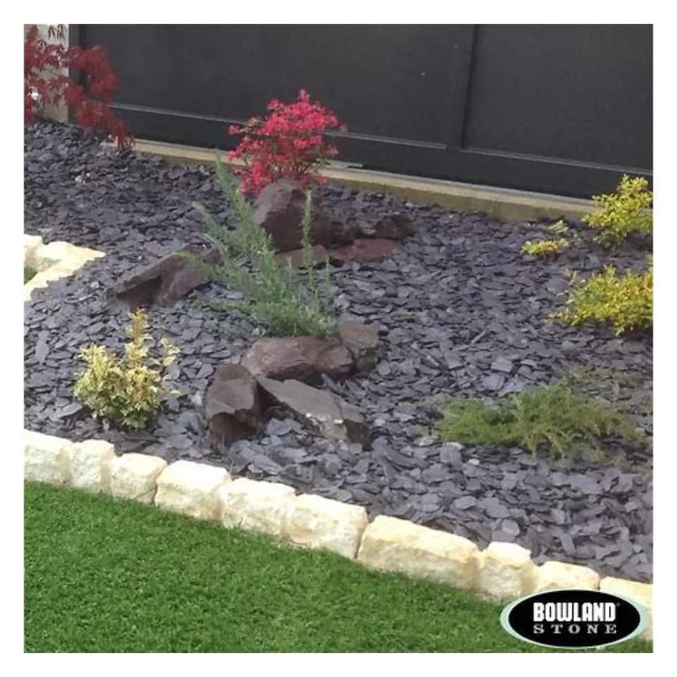image 1 of Decorative Gravel 30/50mm Blue Slate 20KG Bag Garden Landscaping Stones