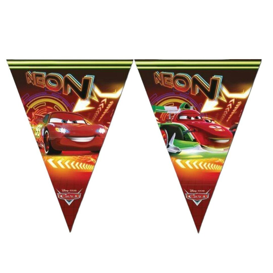 image 1 of Cars Neon Banner - Multicoloured - One Size