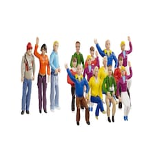 Carrera Spectators (12 Seated & 3 Standing) Figure Set