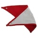 image 1 of Babybugz Baby Plain Bandana Bib - White/Red - One Size