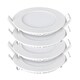 image 2 of 24W Recessed Round LED Mini Panel 280mm diameter (Hole Size 265mm), 3000K (Pack of 4)