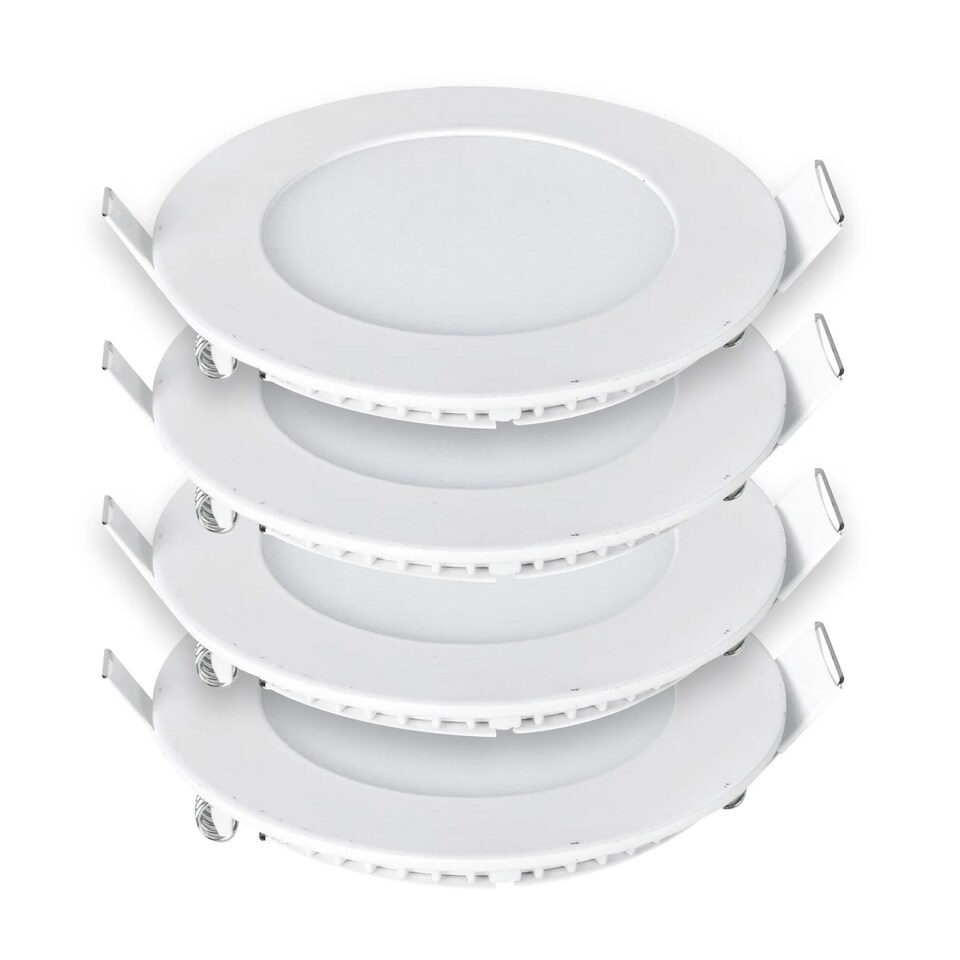 image 1 of 24W Recessed Round LED Mini Panel 280mm diameter (Hole Size 265mm), 3000K (Pack of 4)