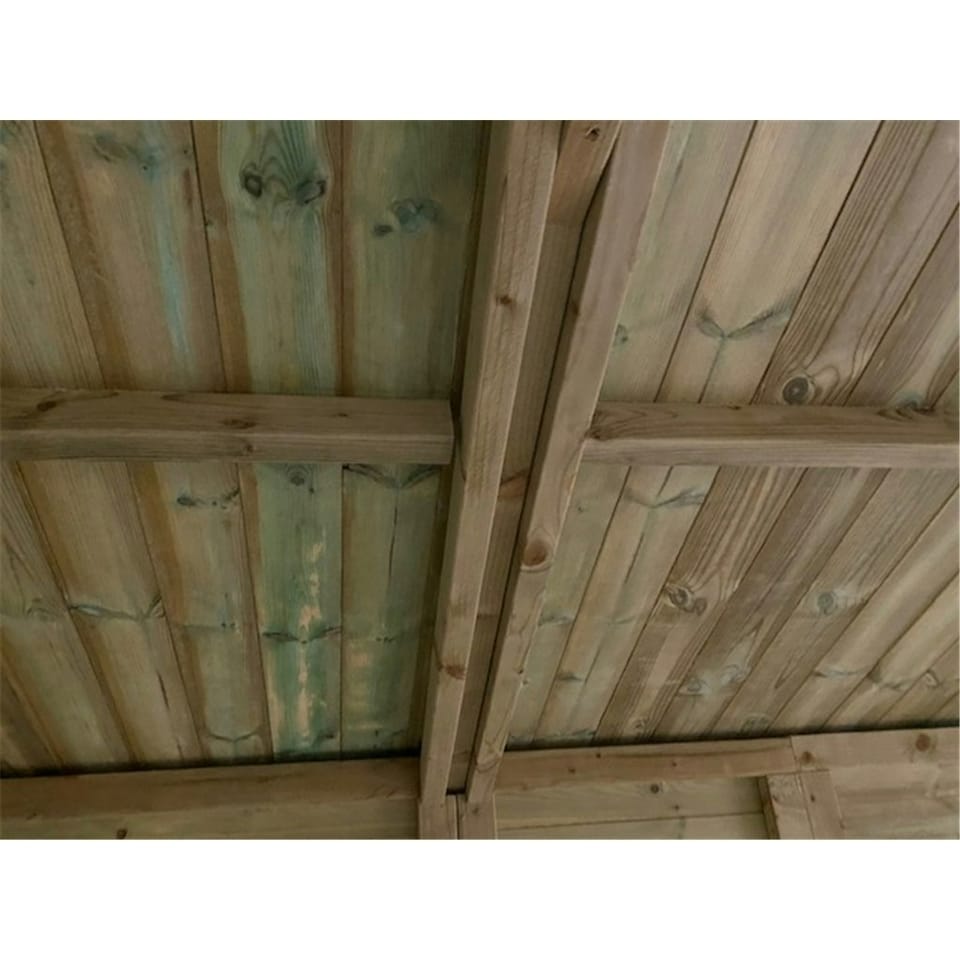 image 1 of 17 x 15 REVERSE Pressure Treated T&G Apex Wooden Workshop / Garden Shed - Double Doors (17' x 15' / 17ft x 15ft) (17x15)